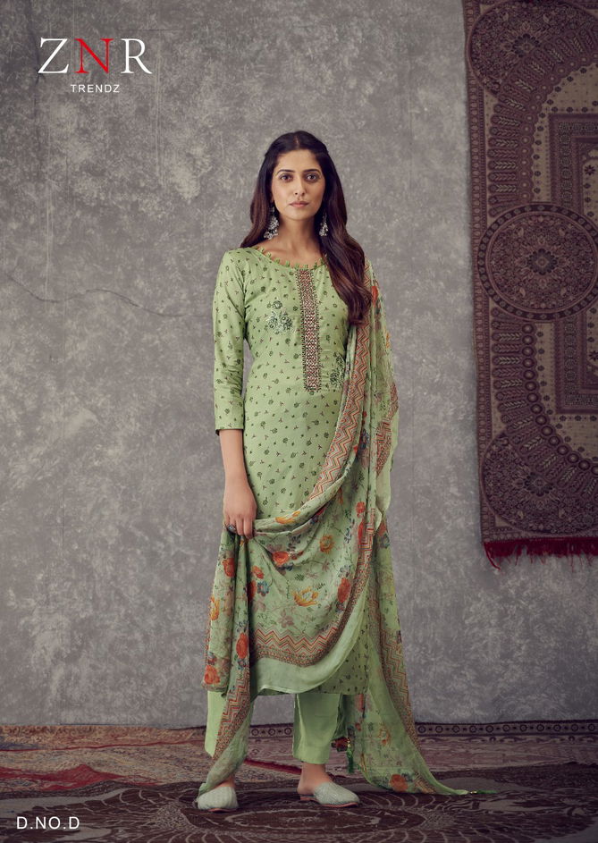 Znr Nupoor New Exclusive Wear Printed Designer Salwar Suits Collection